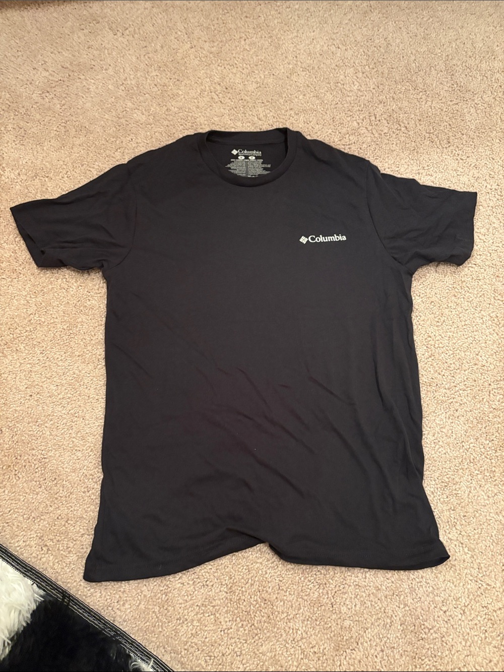 Columbia Black Short-Sleeve Logo Tee